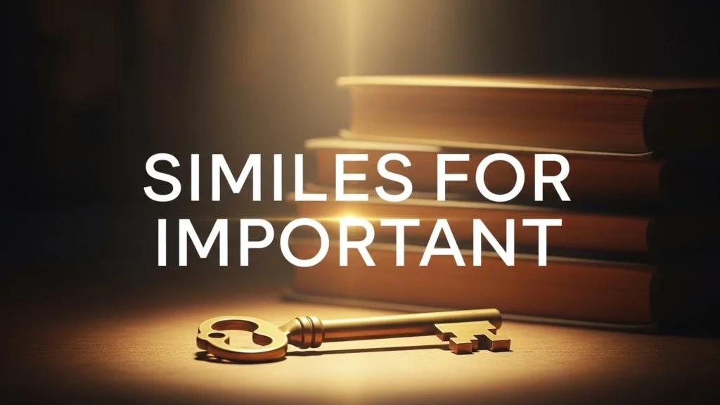 Similes for Important