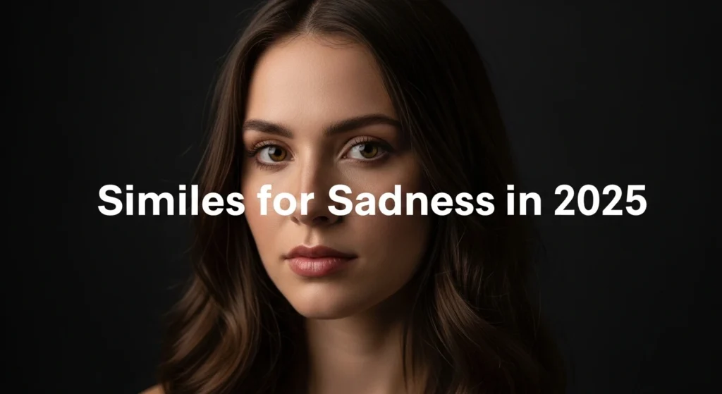 Similes for Sadness in 2025