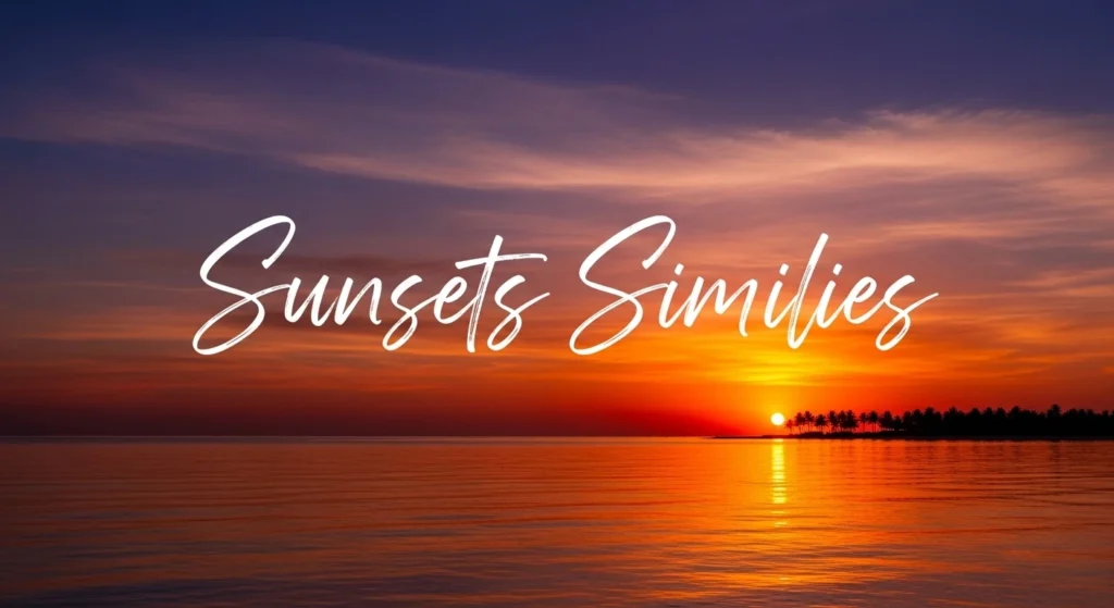 Sunsets Similies