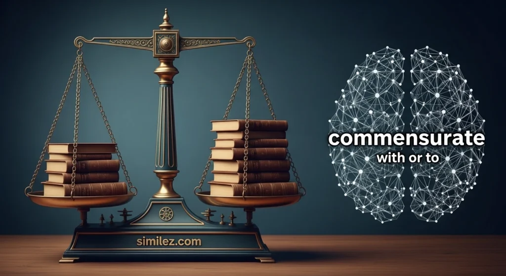 commensurate with or to