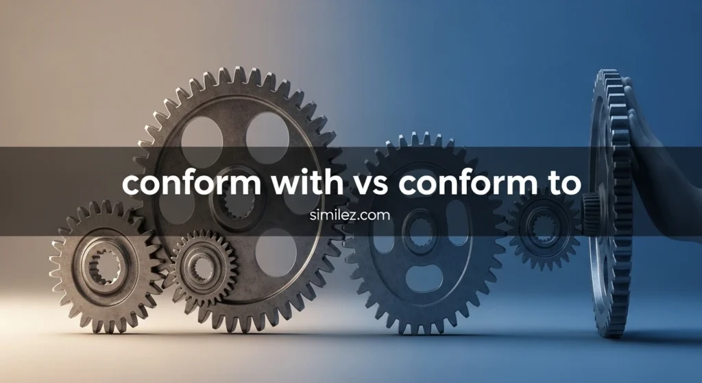 conform with vs conform to
