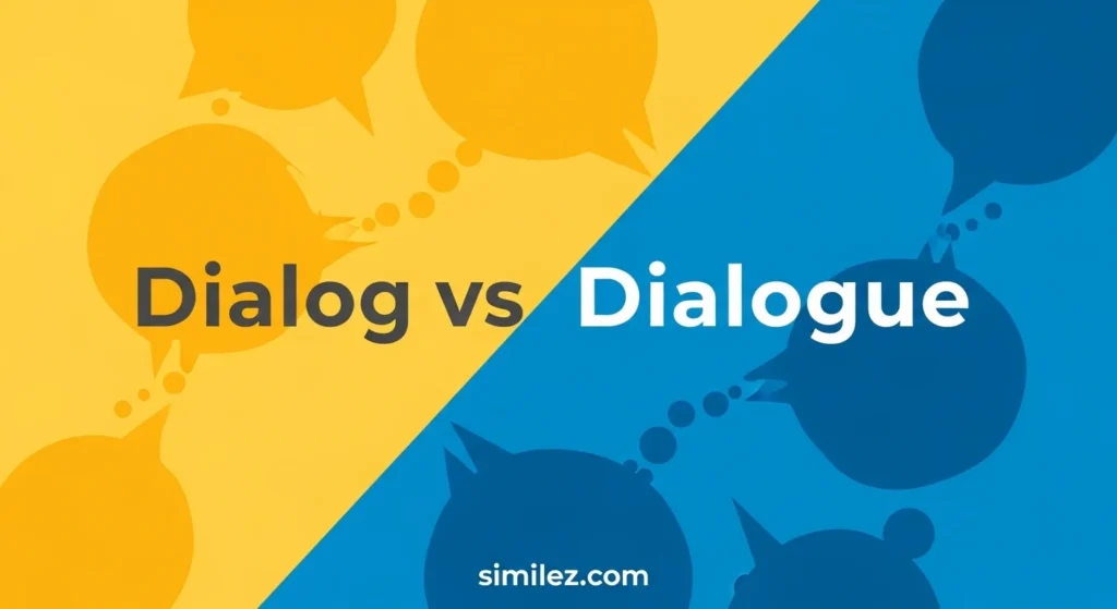 Dialog vs dialogue