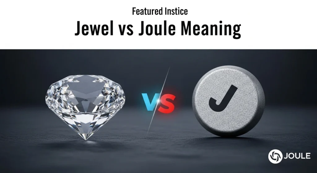 jewel vs joule meaning