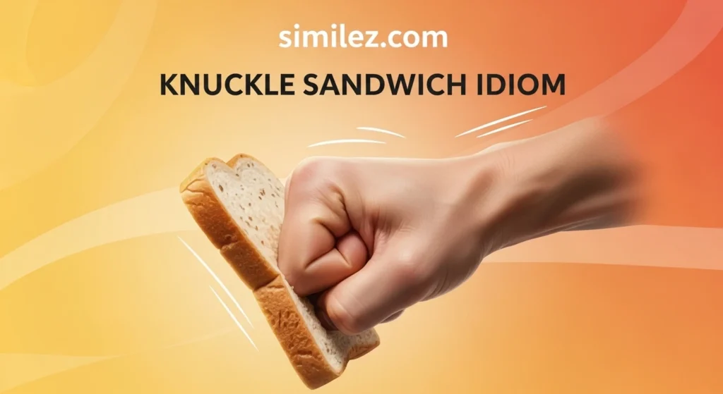 Knuckle sandwich idiom