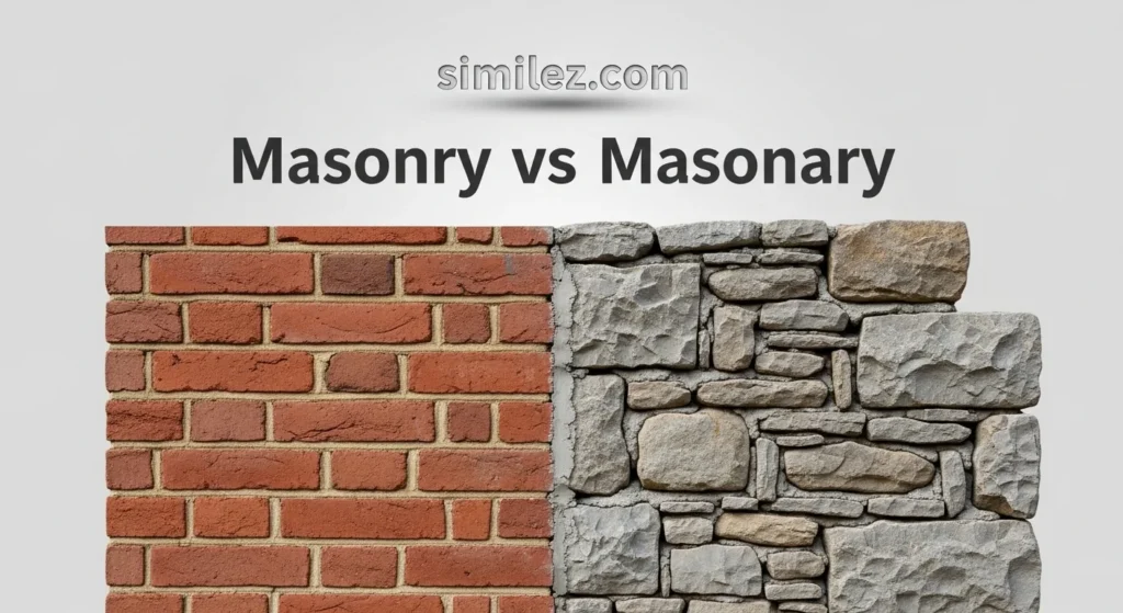 Masonry vs Masonary