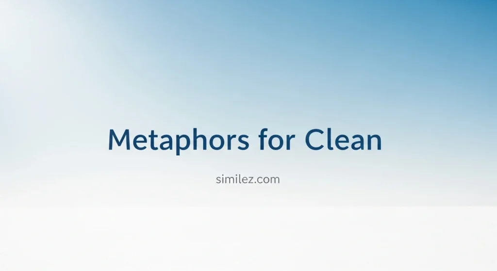 Metaphors for Clean