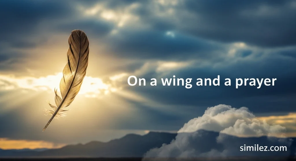 on a wing and a prayer