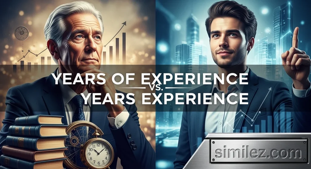 Years of experience vs years experience