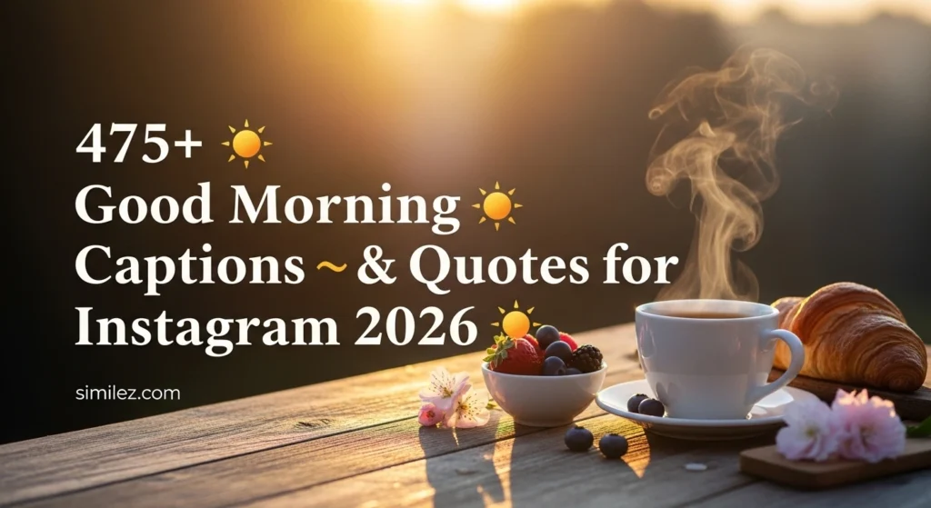 475+ Good Morning Captions & Quotes for Instagram 2026