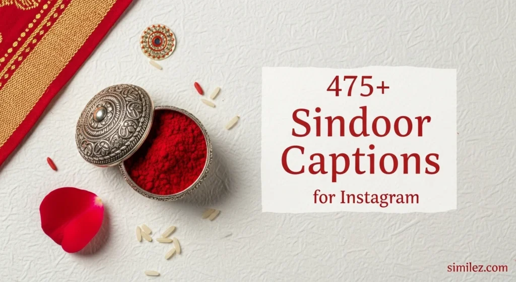 475+ Sindoor Captions for Instagram