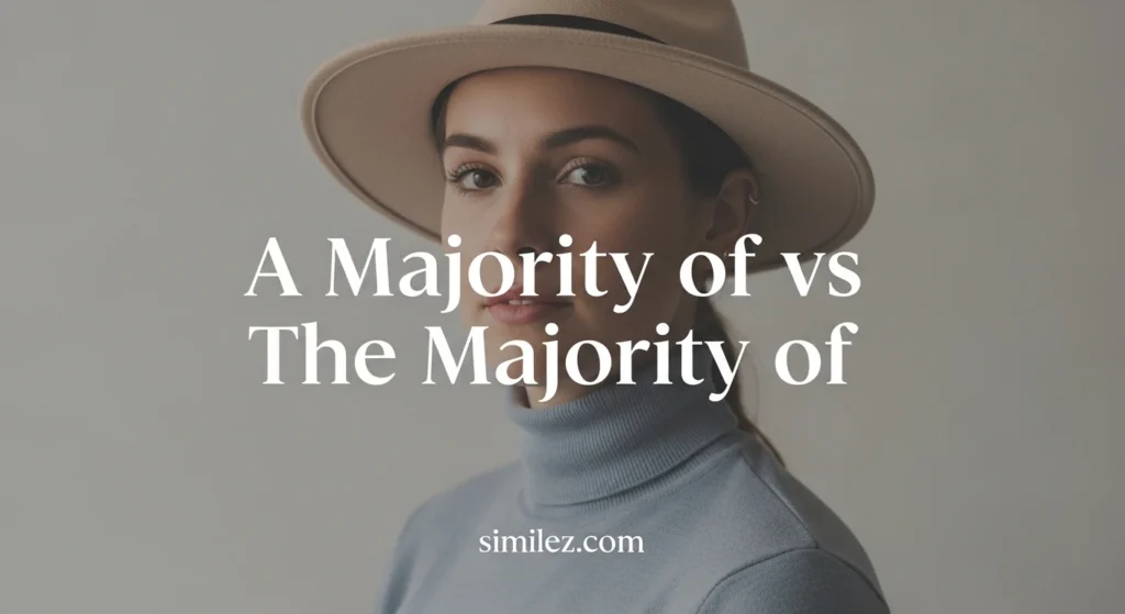 A Majority of vs The Majority of