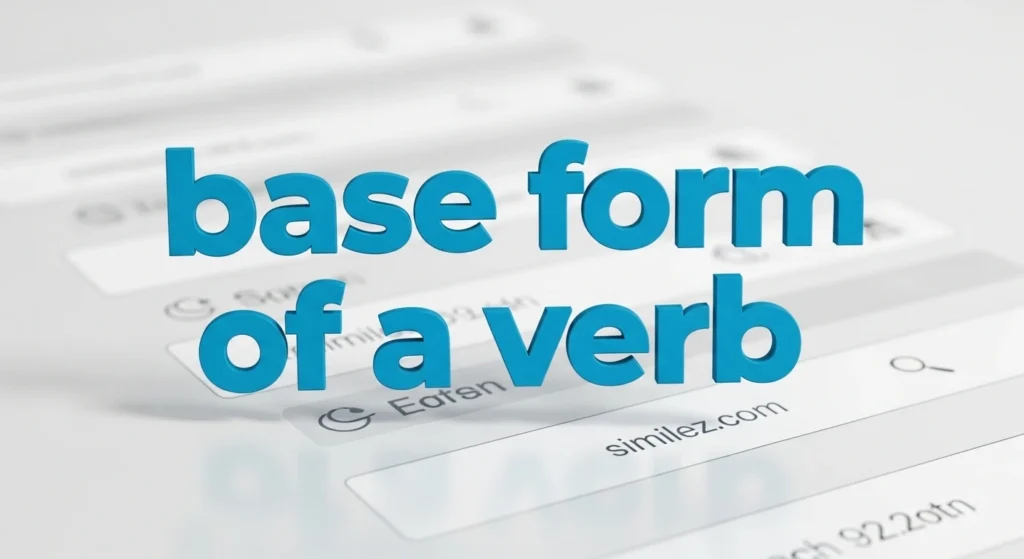 base form of a verb