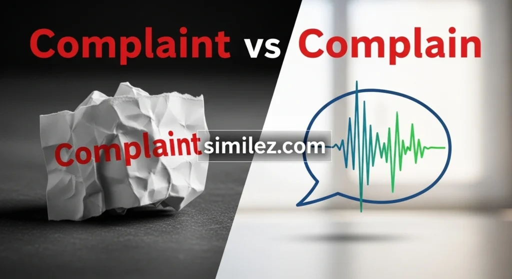 Complaint vs complain