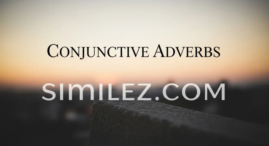 Conjunctive adverbs