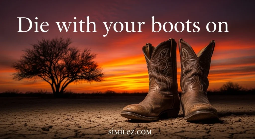 Die with your boots on