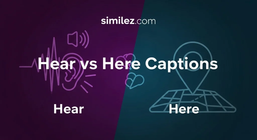 Hear vs Here Captions