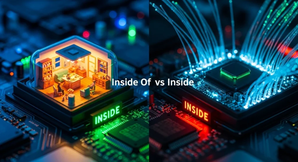 Inside of vs Inside