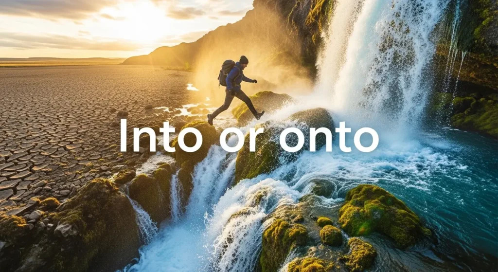 Into or onto