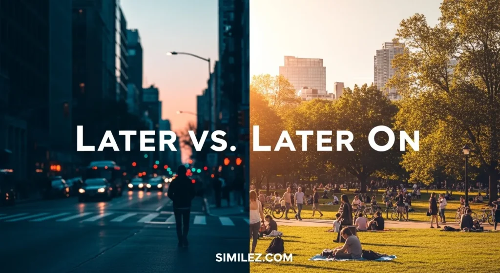 Later vs Later On