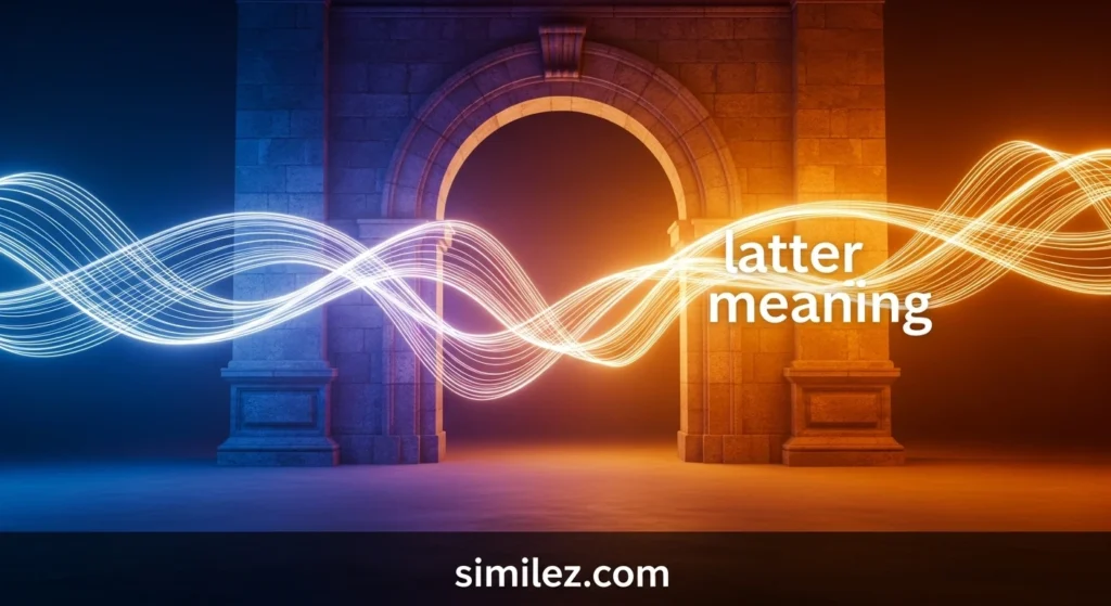 latter meaning