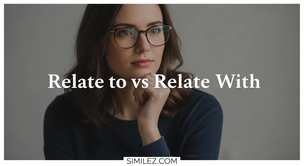 Relate to vs Relate With