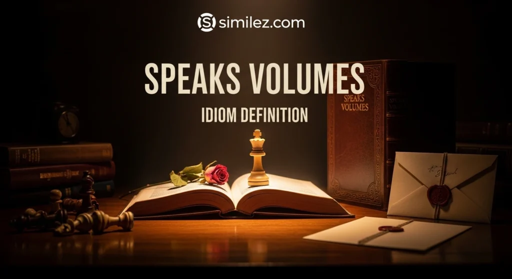 Speaks volumes idiom definition