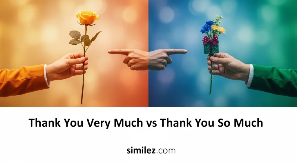 Thank You Very Much vs Thank You So Much