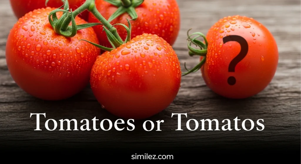 Tomatoes or Tomatos