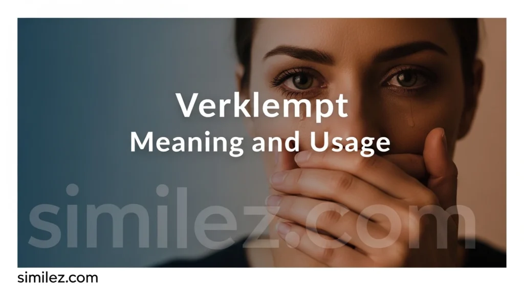 Verklempt Meaning and Usage