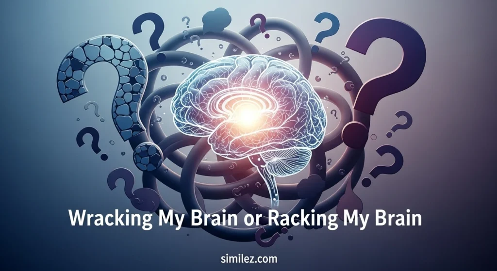 Wracking My Brain or Racking My Brain